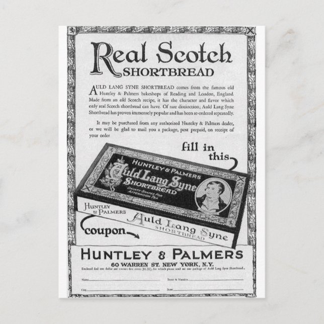 Cartão Postal Huntly e Palmers auld lang syne short (Frente)