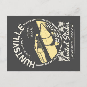 CARTÃO POSTAL HUNTSVILLE CITY ALABAMA - ESPAÇO ROCKET