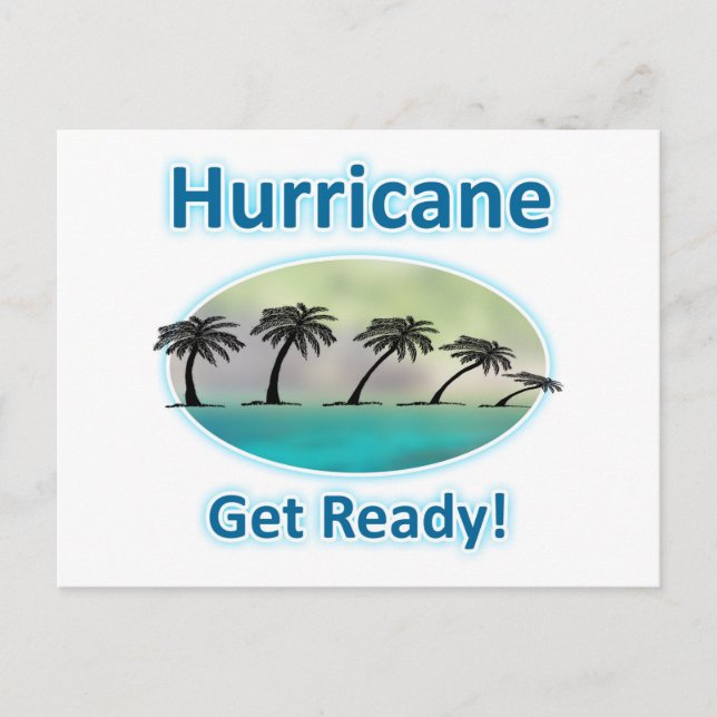 Cartão Postal Hurricane Supadupas. Prepare-se! (Frente)