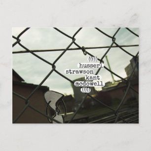 Cartão Postal hussert morson kant mcdowell