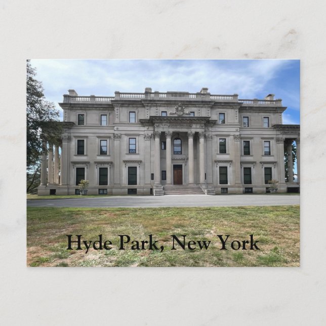 Cartão Postal Hyde Park Nova York (Frente)