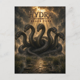 Cartão Postal Hydra Black Fens Dark Cinema