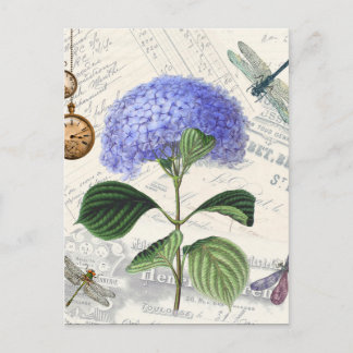 Cartão Postal Hydrangea Collage