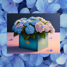 Hydrangea Flowers, Cartão-postal