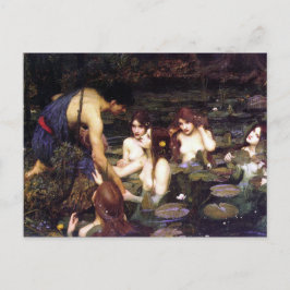 Cartão Postal Hylas e Ninfas, de John William Waterhouse