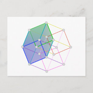 Cartão Postal Hyper Cube 2 — ciência legal em 4D!