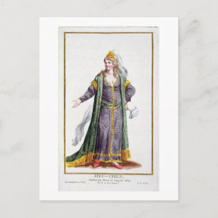 Cartão Postal Hyu-Chen, esposa de Genghis Khan, de "Receuil des