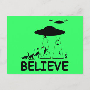 Cartão Postal I believe in aliens