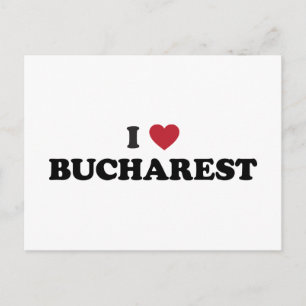 Cartão Postal I Heart Bucareste Romênia