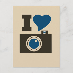 Cartão Postal I Heart Camera