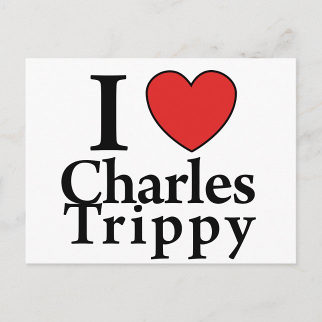 Cartão Postal I Heart Charles Trippy (Frente)