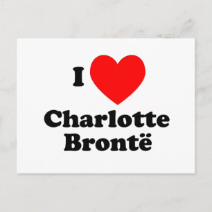 Cartão Postal I Heart Charlotte Bronte