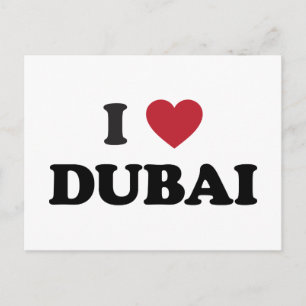 Cartão Postal I Heart Dubai Emirados Árabes Unidos