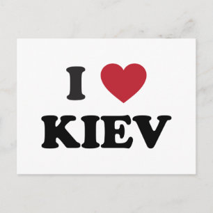 Cartão Postal I Heart Kiev Ucrânia