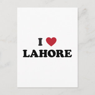 Cartão Postal I Heart Lahore Pakistan