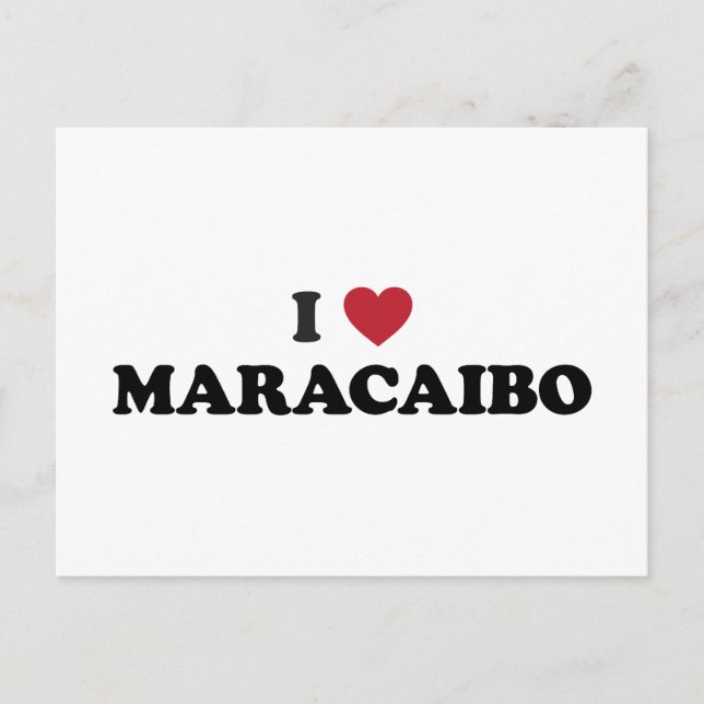 Cartão Postal I Heart Maracaibo Venezuela (Frente)