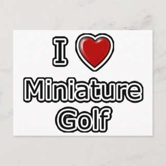 Cartão Postal I Heart Miniature Golf