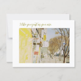 Cartão Postal I like you just as you are