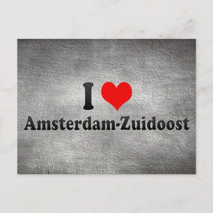 Cartão Postal I Love Amsterdam-Zuidoost, Países Baixos