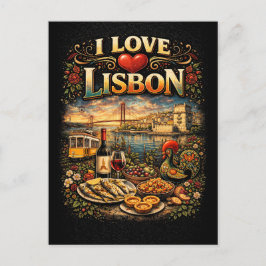 Cartão Postal I Love Lisbon