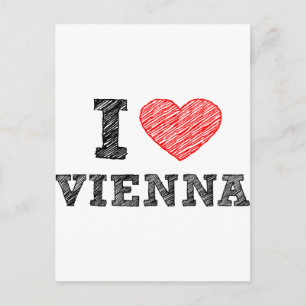 Cartão Postal I Love Vienna