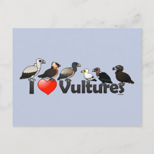 Cartão Postal I Love Vultures (Eurásia)
