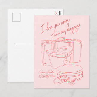 Cartão Postal "I love you more than my luggage" Postcards