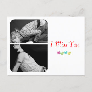 Cartão postal "I Miss You"