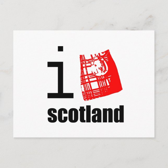 Cartão Postal i-scotland_kilt (Frente)