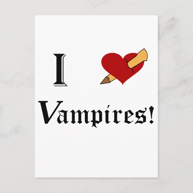 Cartão Postal I Slay Vampires (Frente)