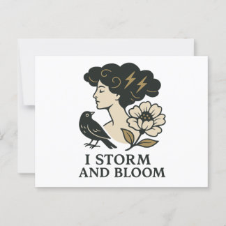 Cartão Postal I Storm and Bloom - Empoderando Cartão-Postal para