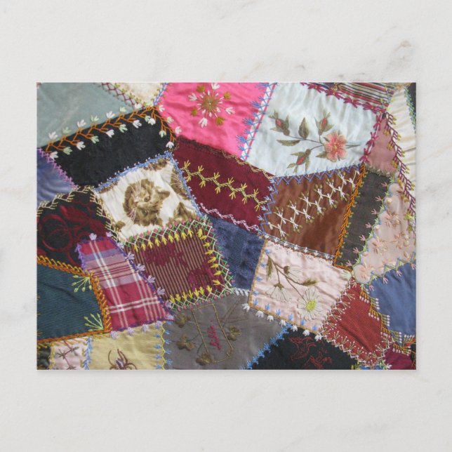 Cartão Postal IA-Ill. Grupo Quilt, Galeria Inglesa, depósito de  (Frente)