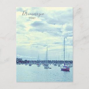 Cartão Postal Iates de cena de Sydney no porto Drummoyne