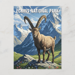 Cartão Postal Ibex no Parque Nacional de Écrins Viagem França