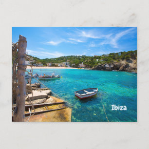 Cartão Postal Ibiza Cala Vadella, Espanha Ilha Bonita, Oceano