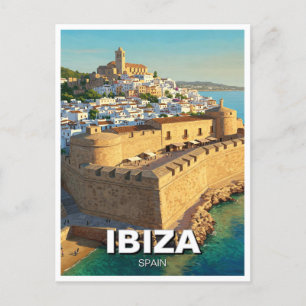 Cartão Postal Ibiza Dalt Vila Espanha Viagem