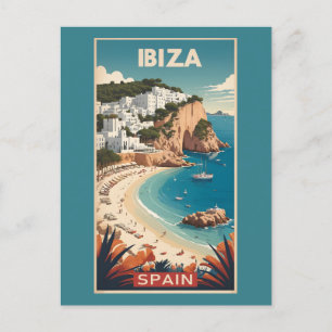 Cartão Postal Ibiza, Poster de viagens Espanha
