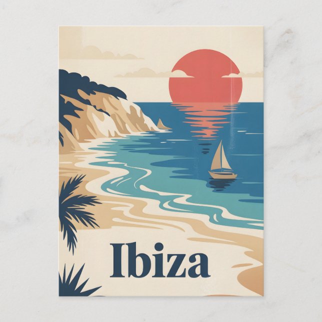 Cartão Postal Ibiza vintage (Frente)