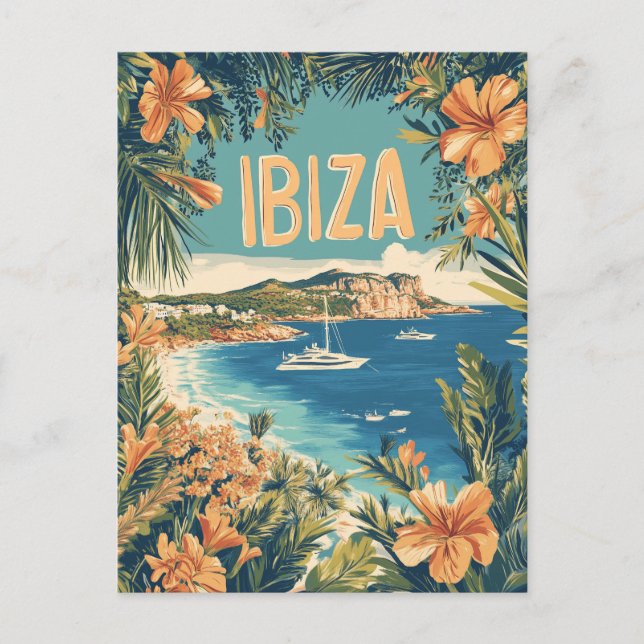 Cartão Postal Ibiza Vintage (Frente)