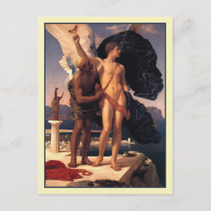 Cartão Postal Icarus e Daedalus por Frederick Leighton
