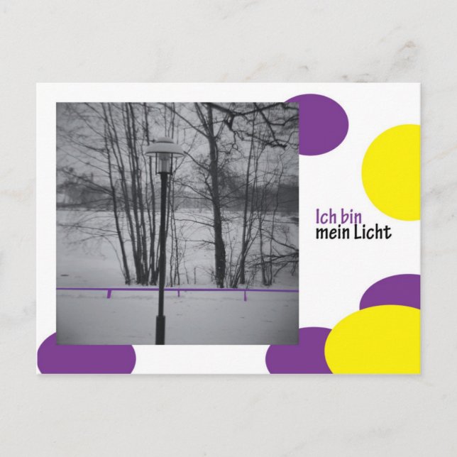 Cartão Postal icbinmeinlicht (Frente)