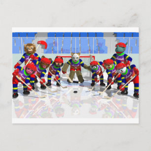 CARTÃO POSTAL ICE HOCKEY