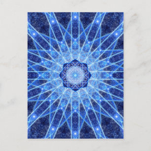 Cartão Postal Ice Lotus Mandala