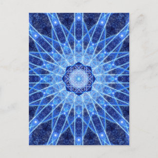 Cartão Postal Ice Lotus Mandala