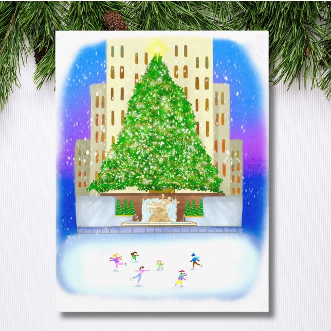 Cartão Postal Ice Skating No Rockefeller Center (Criador carregado)