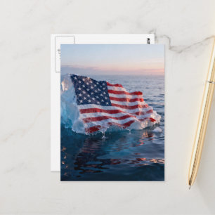 Cartão Postal Iceberg da América Derrete