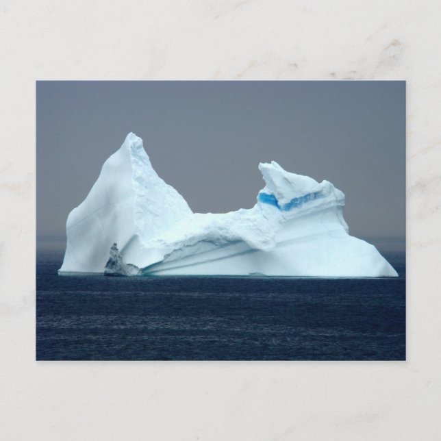 Cartão Postal Icebergs na Terra Nova (Frente)