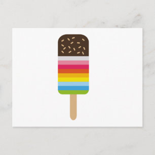 Cartão Postal Ícecream de Pop Lolly multicolor