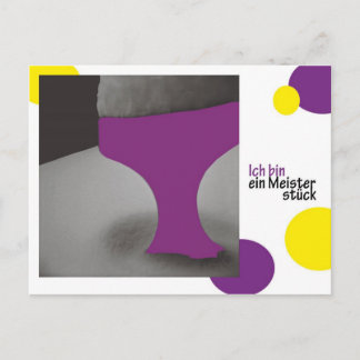 Cartão Postal ich caixa ein Meisterstueck