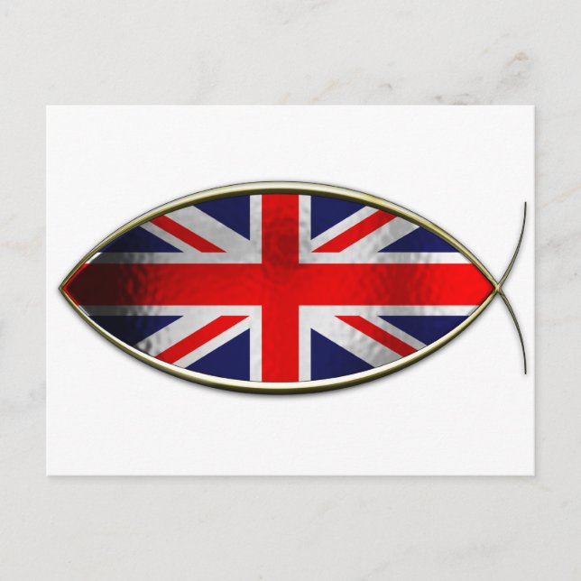 Cartão Postal Ichthus - British Flag (Frente)